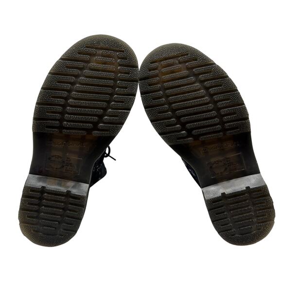 Dr Martens 1460 Pascal Black Paint Splatter Suede Boots US 5 UK 3 Multicolor - Picture 5 of 6